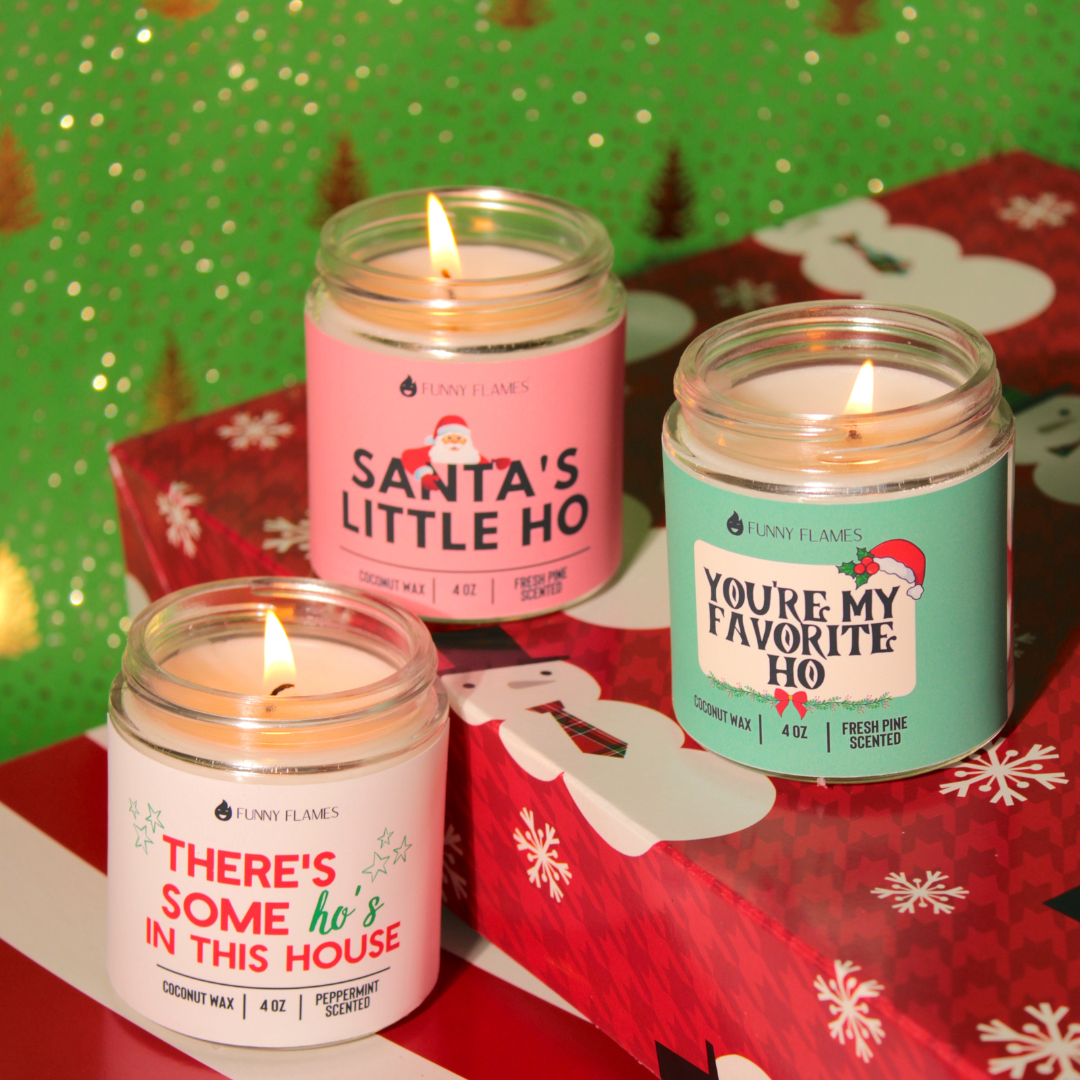 Santa's Little Ho 4oz Candle