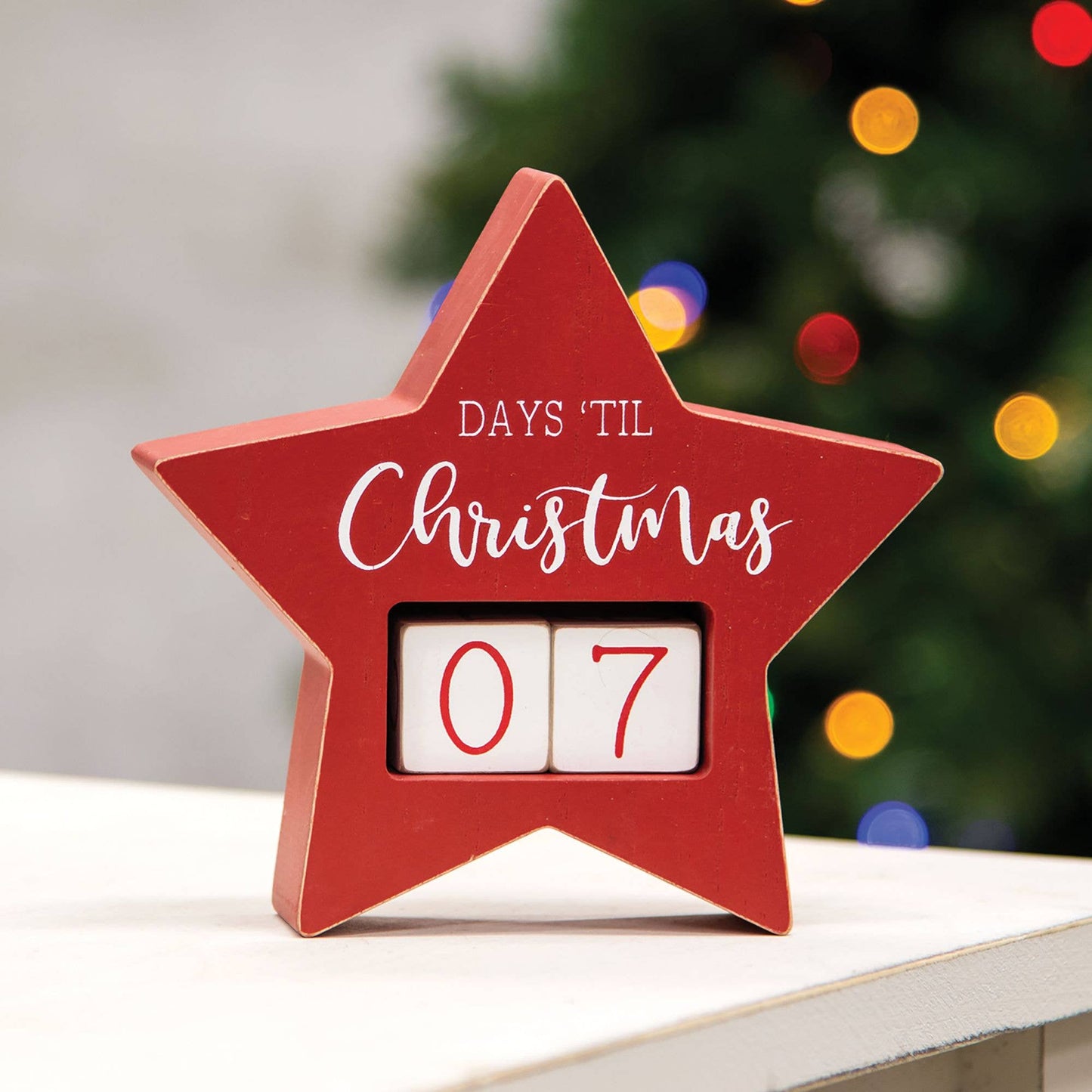 Days Til Christmas Star Countdown Calendar