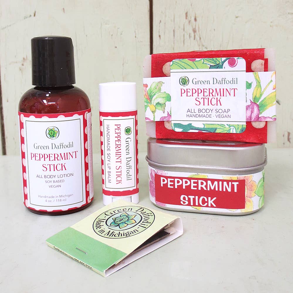 Peppermint Stick Boxed Gift  Set - Holiday Christmas