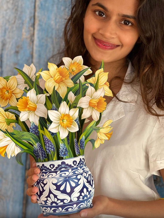 ENGLISH DAFFODILS POP-UP FLOWER BOUQUET