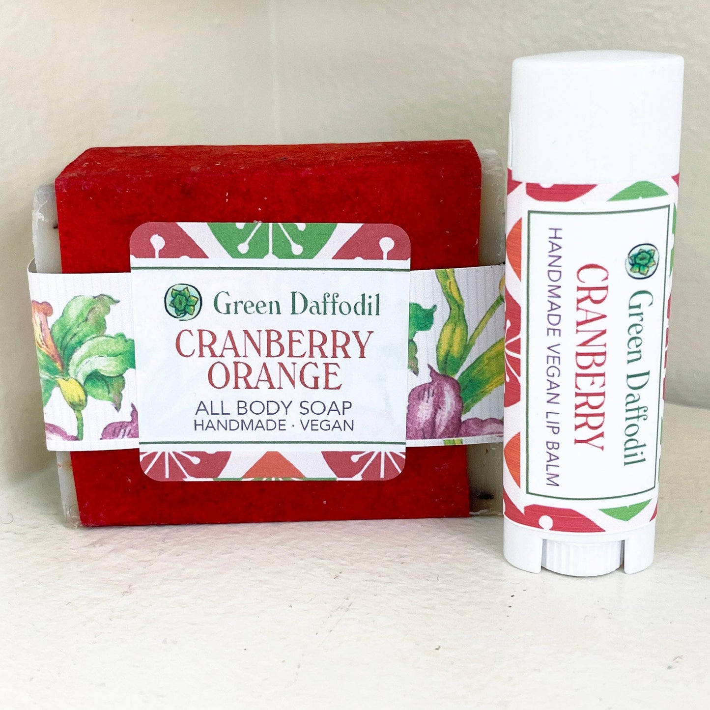 Cranberry Orange  Soap & Lip Balm Dish Kit - Gift Set