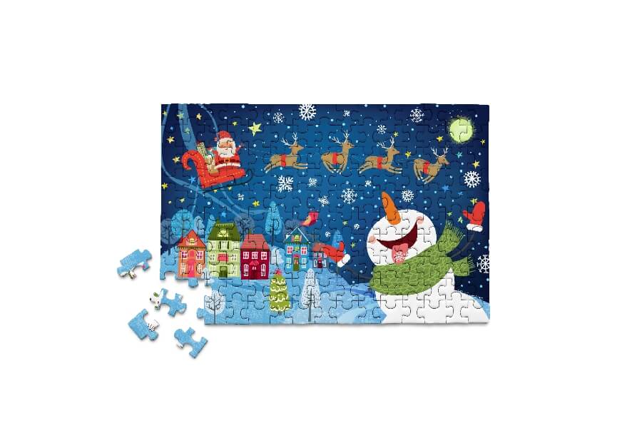 Holidays - Here Comes Santa Mini Jigsaw Puzzle