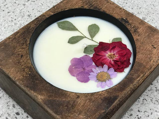 "NATURE - FLOWER" Cheese Mold Soy Candle