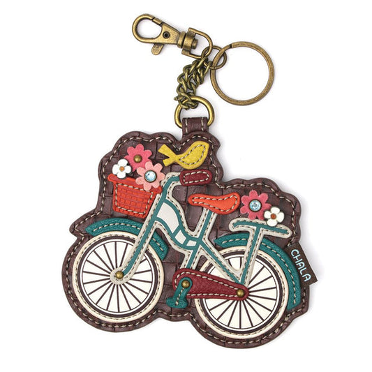 KEY FOB/COIN PURSE - BICYCLE