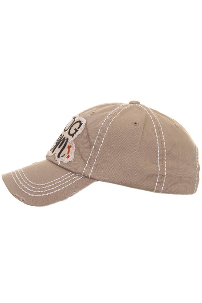 Dog Mom Vintage Baseball Cap: Moss