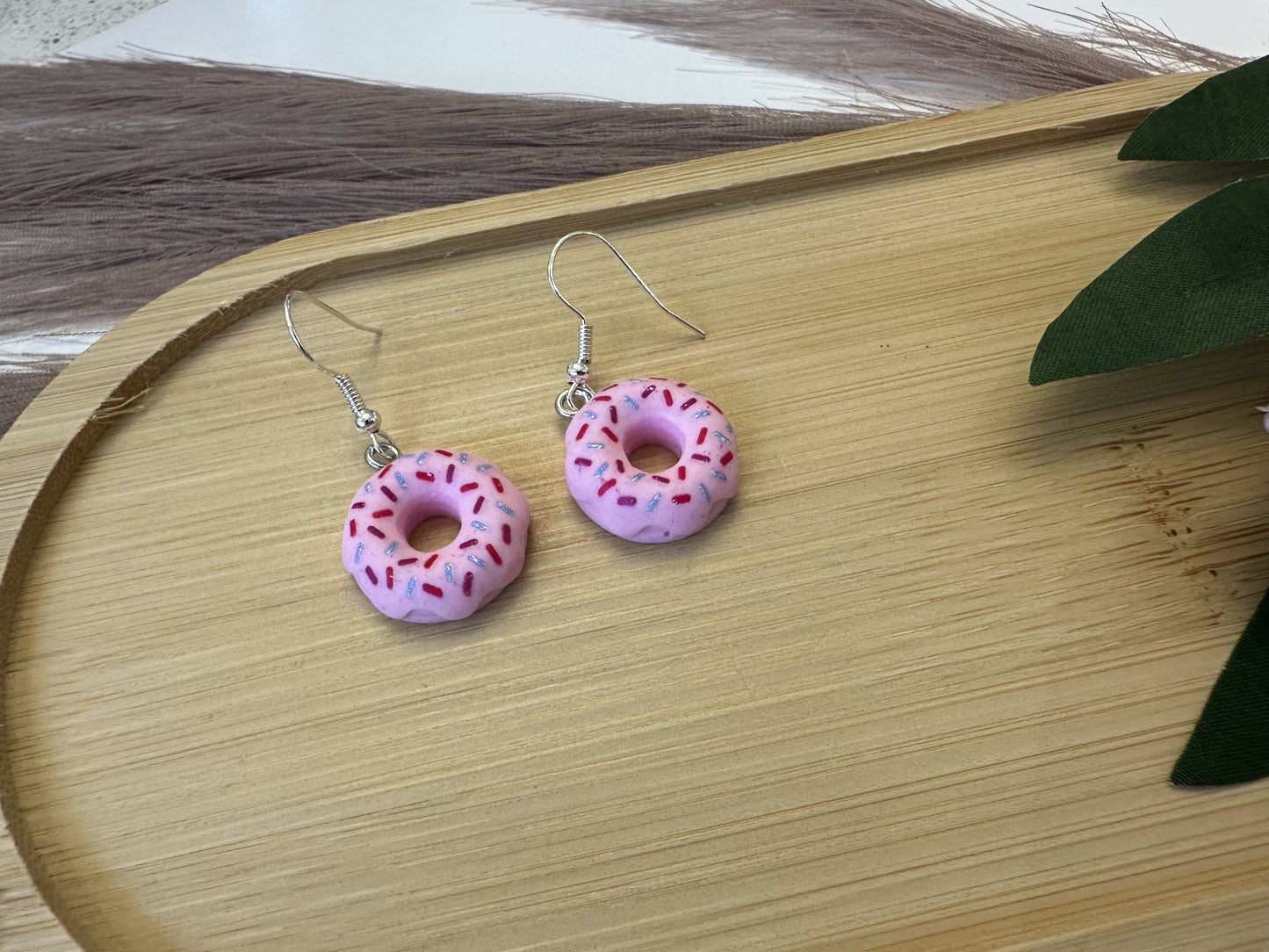 Delicious Donuts with Sprinkles Dangly Earrings