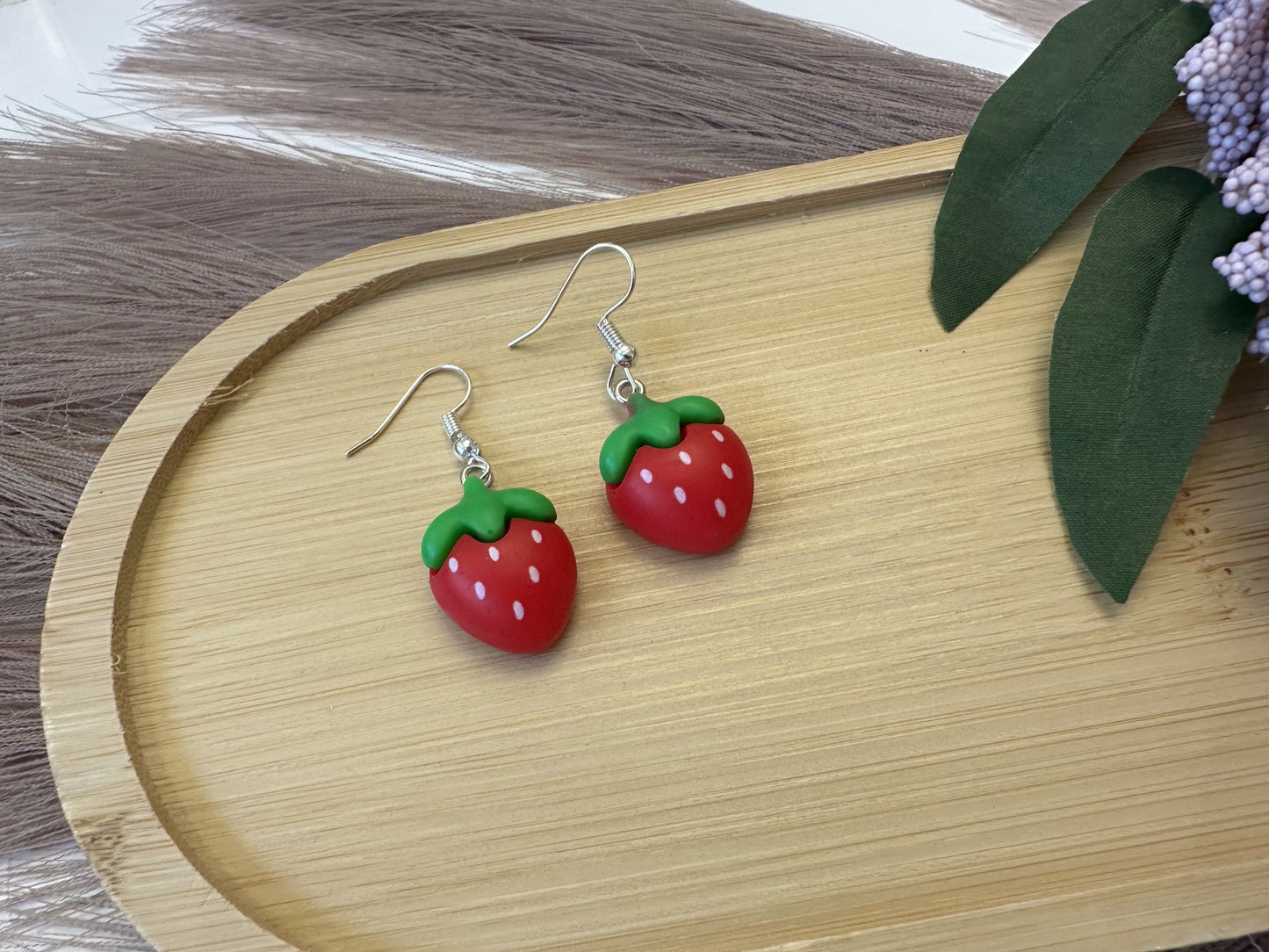 Sweetest Lil' Strawberry Dangly Earrings