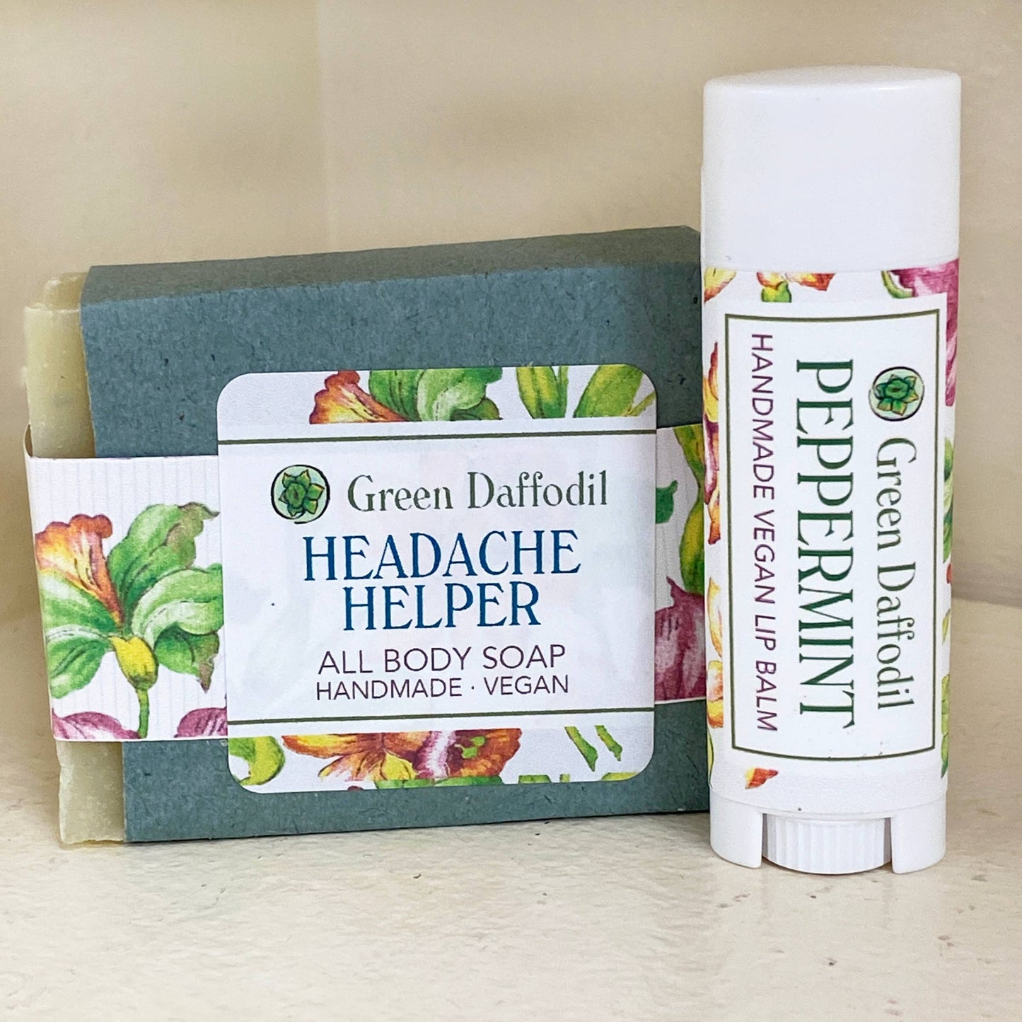 Headache Helper  Soap & Lip Balm Dish Kit - Gift Set