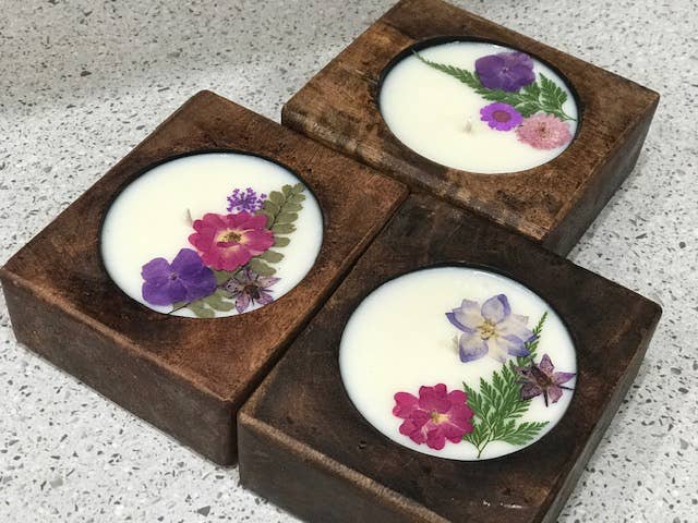 "NATURE - FLOWER" Cheese Mold Soy Candle