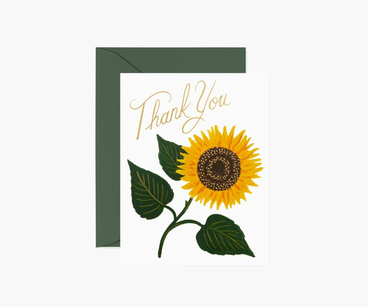 SUNFLOWER, THANK YOU CARD BOXED SET OF 8