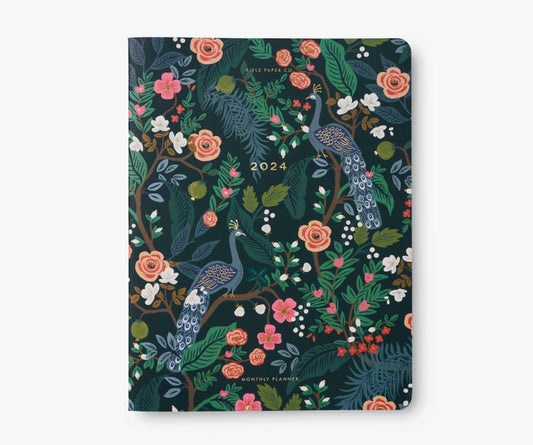 2024 12-MONTH APPOINTMENT NOTEBOOK PEACOCK