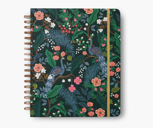 2024 PEACOCK 17-MONTH HARDCOVER SPIRAL PLANNER