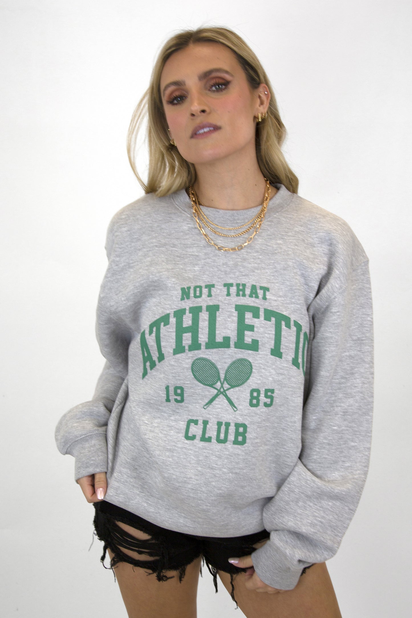 Not Athletic Club Oversized Crewneck