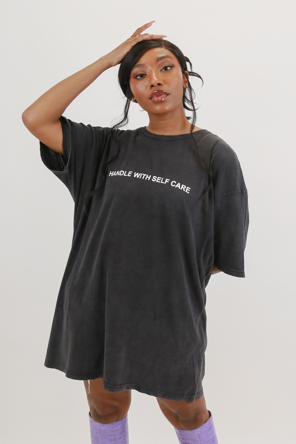 Self Care Label Oversized T-Shirt