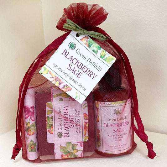 Blackberry Sage Organdy Quartet Gift Set