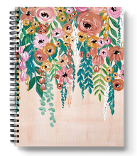 HANGING FLORALS SPIRAL NOTEBOOK