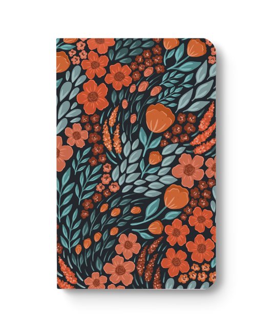 ORANGE AND GREEN DOTTED NOTEBOOK