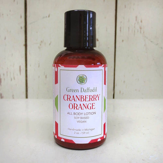 Cranberry Orange Mini Soy Lotion Bottle - Stocking Stuffer