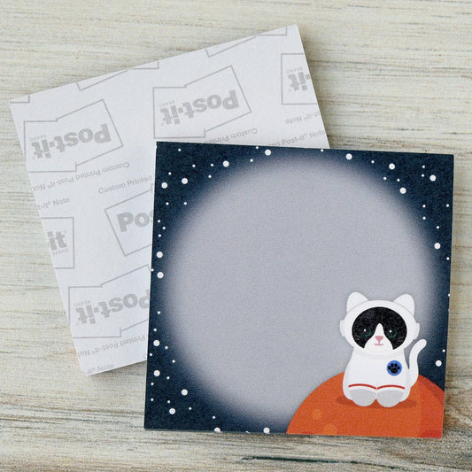 ASTRONAUT KITTY STICKY NOTES